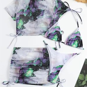 Marble 4-piece swim set